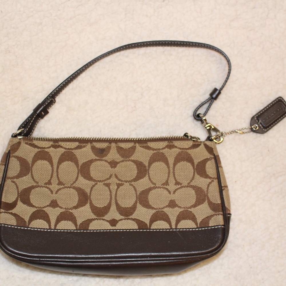 Coach Signature Shoulder Bag Brown/Tan